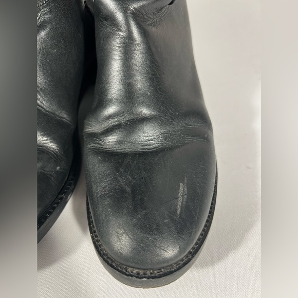 Tory Burch Riding Boots Claremont Tall Boots Quilted Black Vegan Leather… - Picture 14 of 16